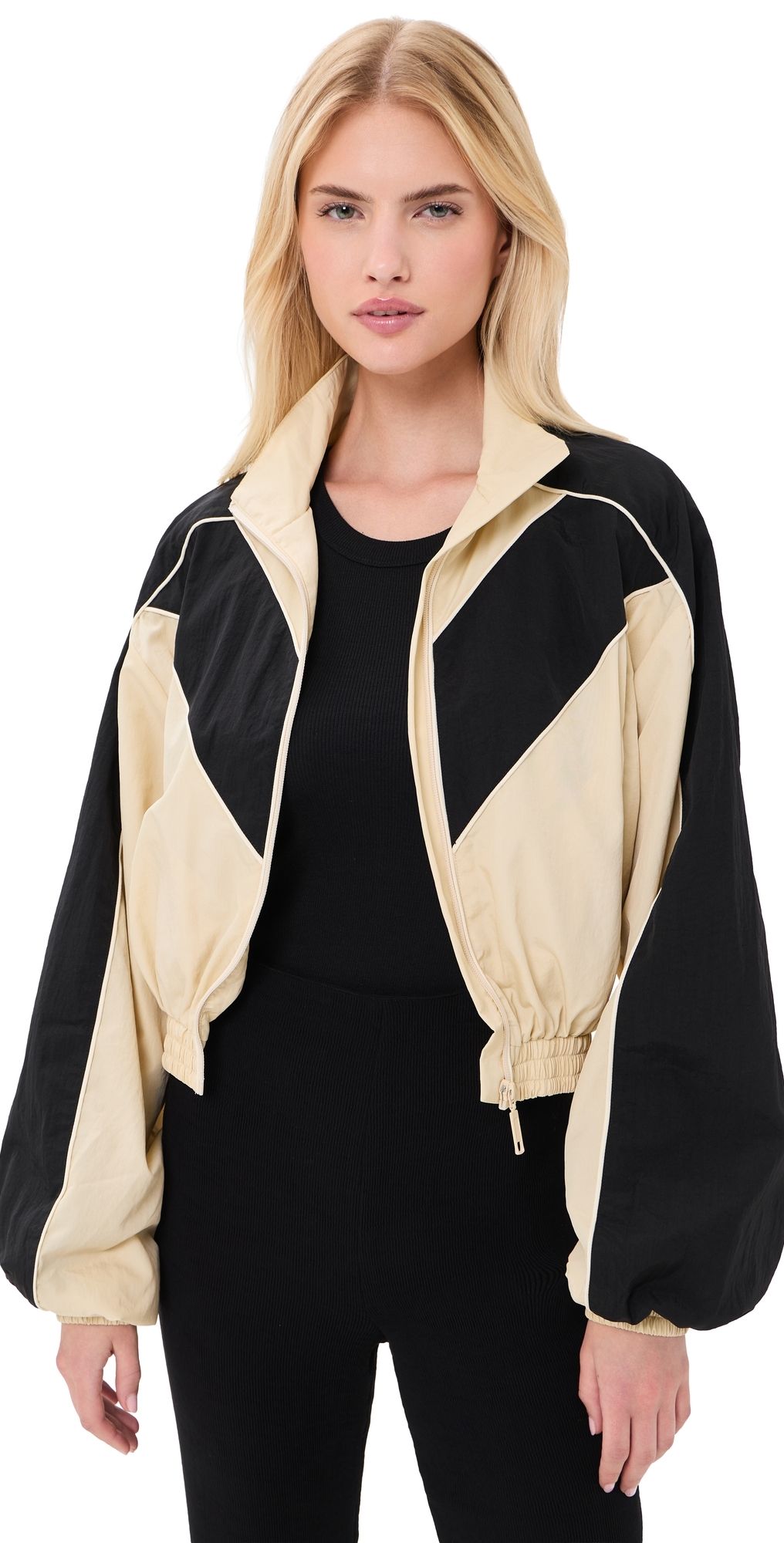Ronny Kobo Brenton Cropped Jacket Beige M