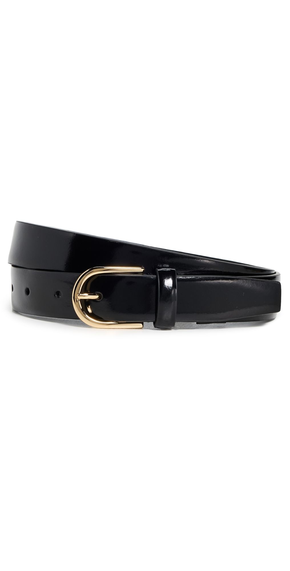 Vince Spazzolato Belt Black / Gold S