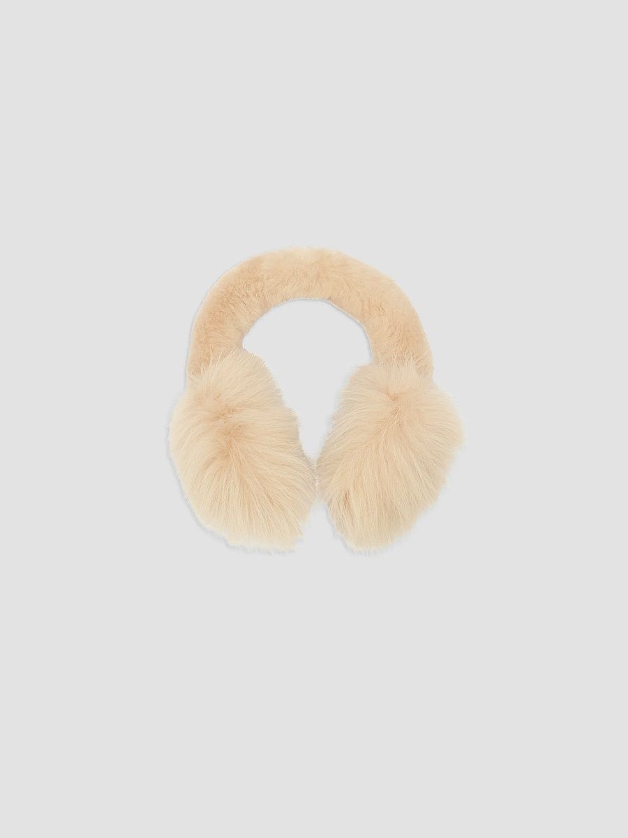 Burberry Women's Wool-Cashmere Earmuffs - Sand - Size Small