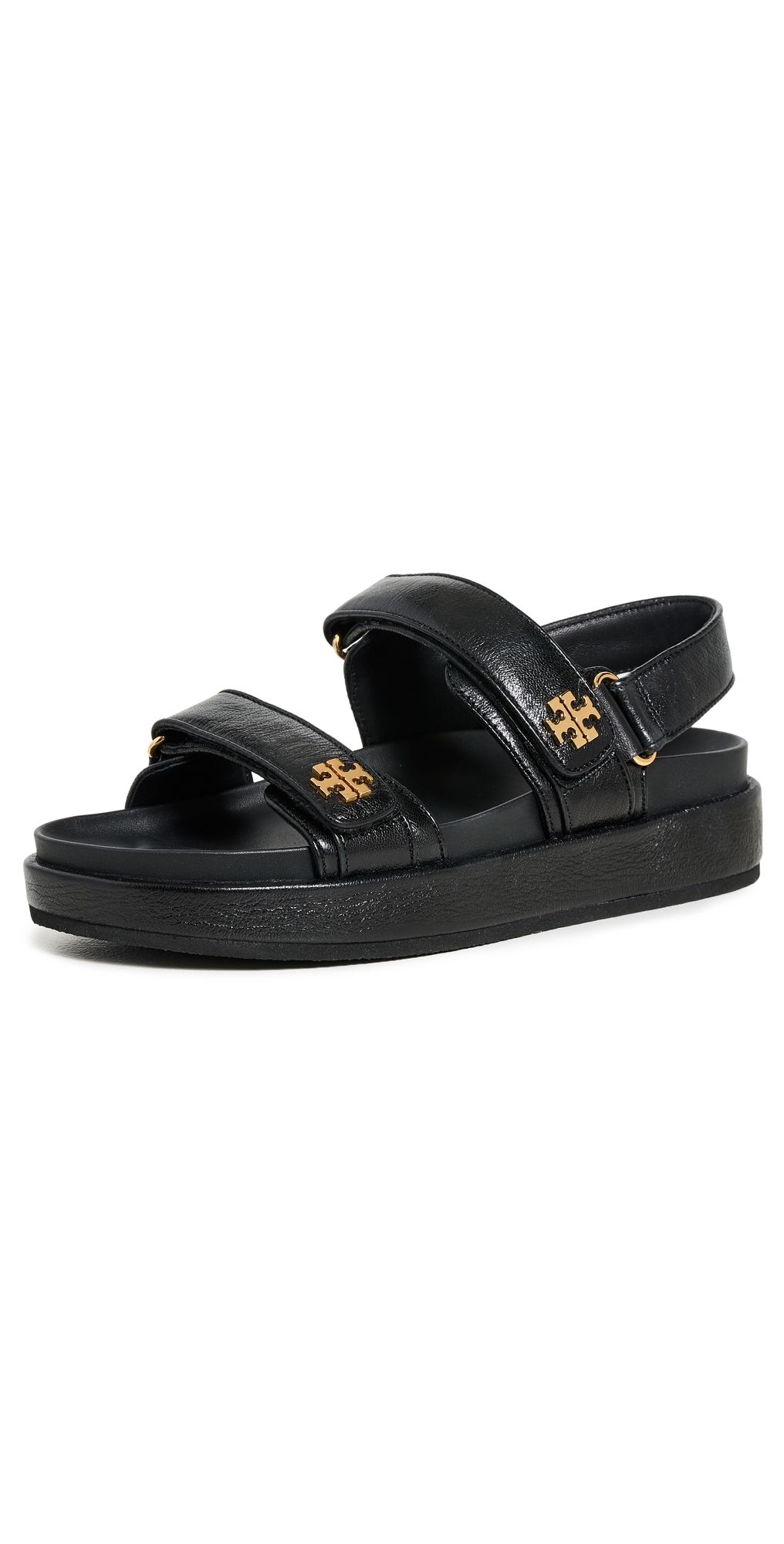 Tory Burch Kira Two Band Sport Sandals Perfect Black 5