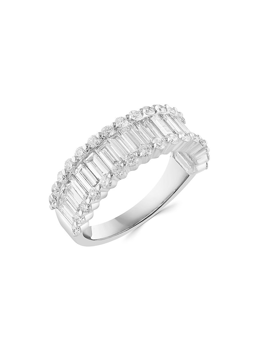 Women's 14K White Gold & 2.24 TCW Lab-Grown Diamond Ring - White Gold - Size 7