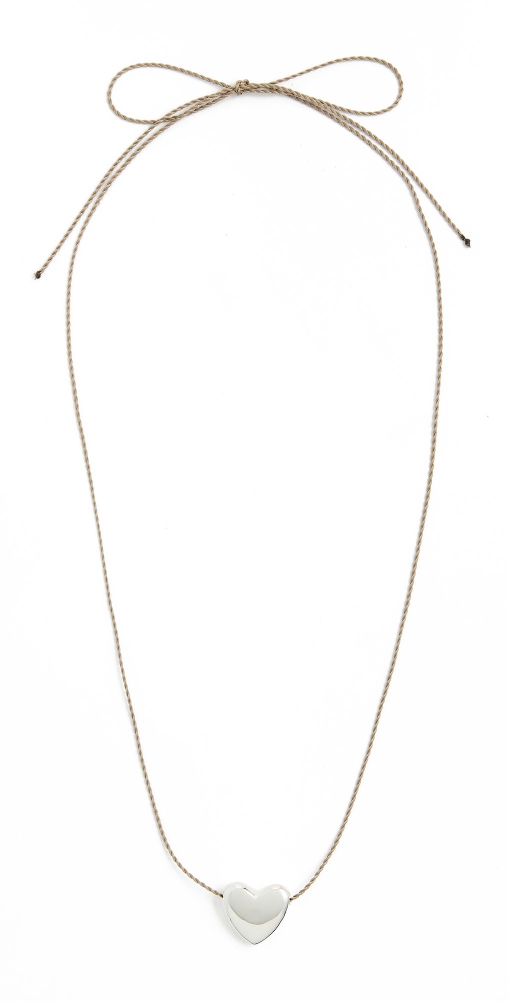 Annika Inez Small Heart Necklace Silver One Size