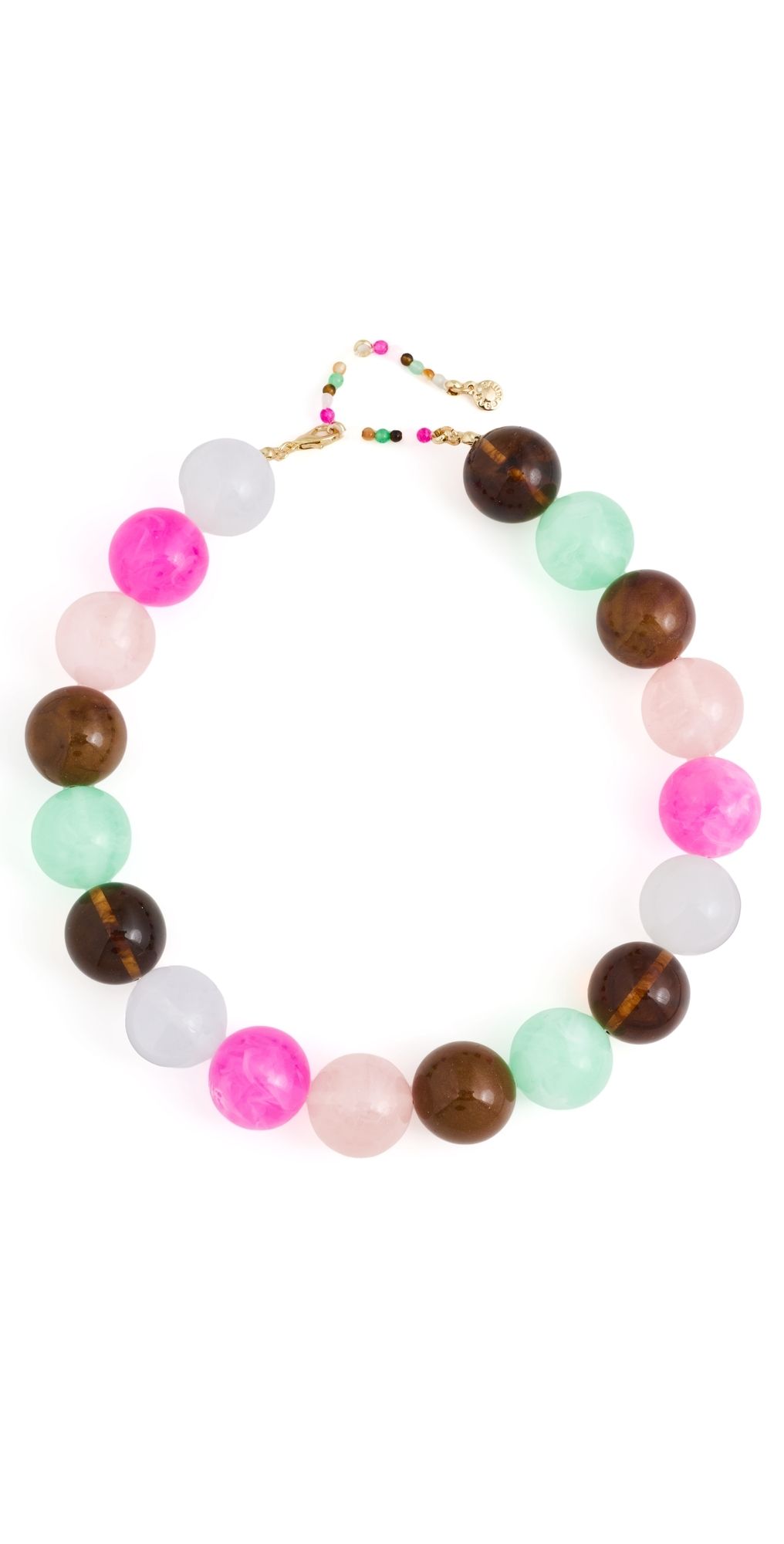 BaubleBar Jane Beaded Necklace Pink One Size