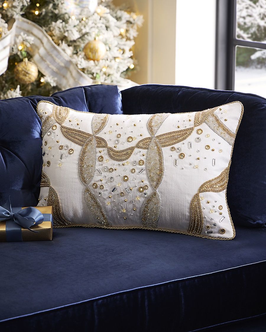 Kim Seybert Shimmer Arc Pillow