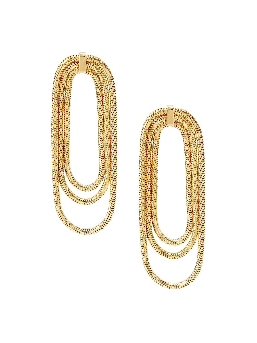Women's Julia 14K-Gold-Plated Chain Earrings - Gold