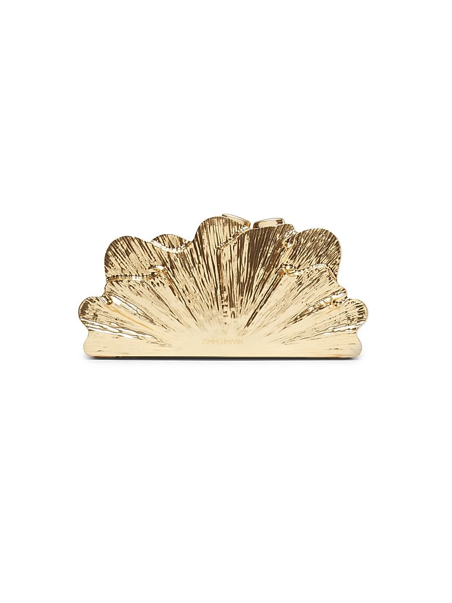 Women's Radiate Fan Clutch - Gold