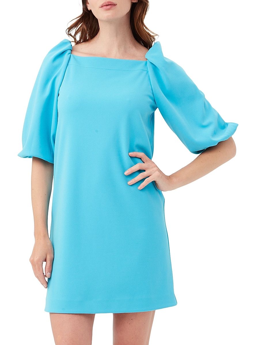 Women's Symphony Puff-Sleeve Minidress - Below Deck Blue - Size XL