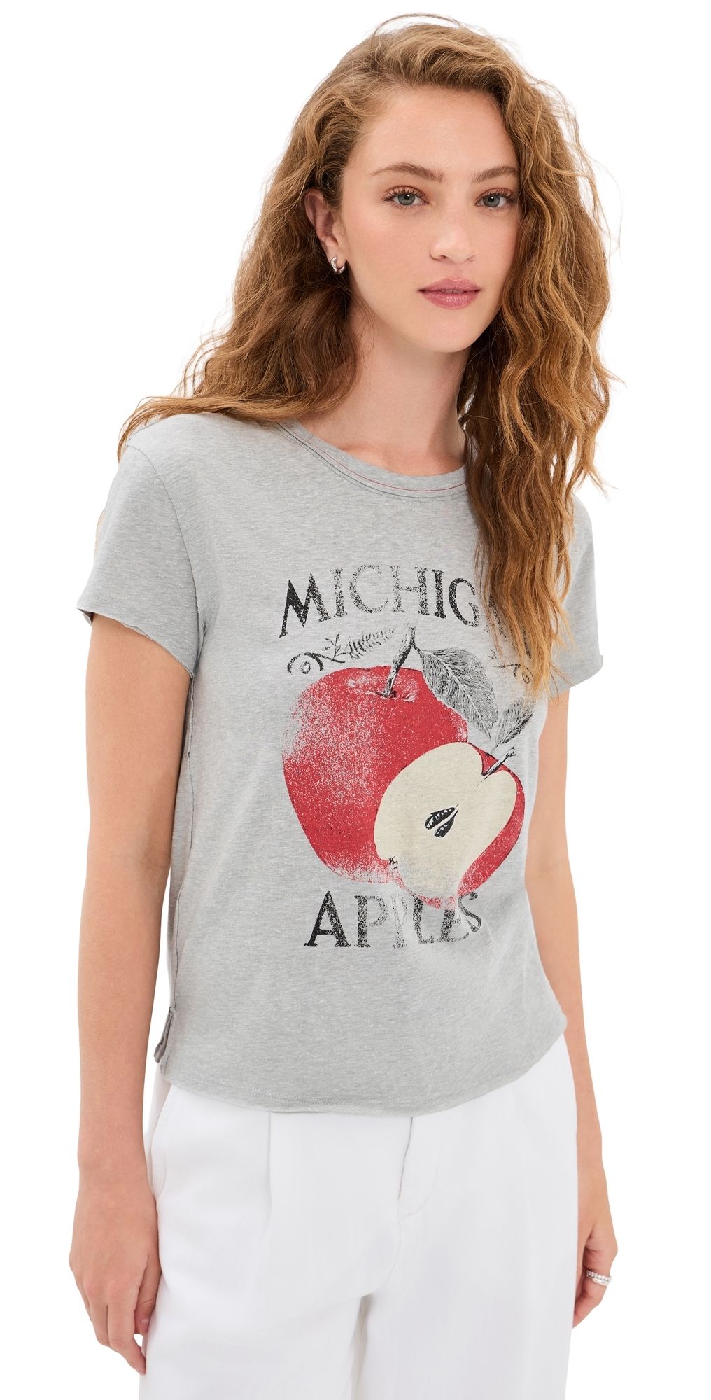 Free People Nova Graphic Tee Apple Combo XS