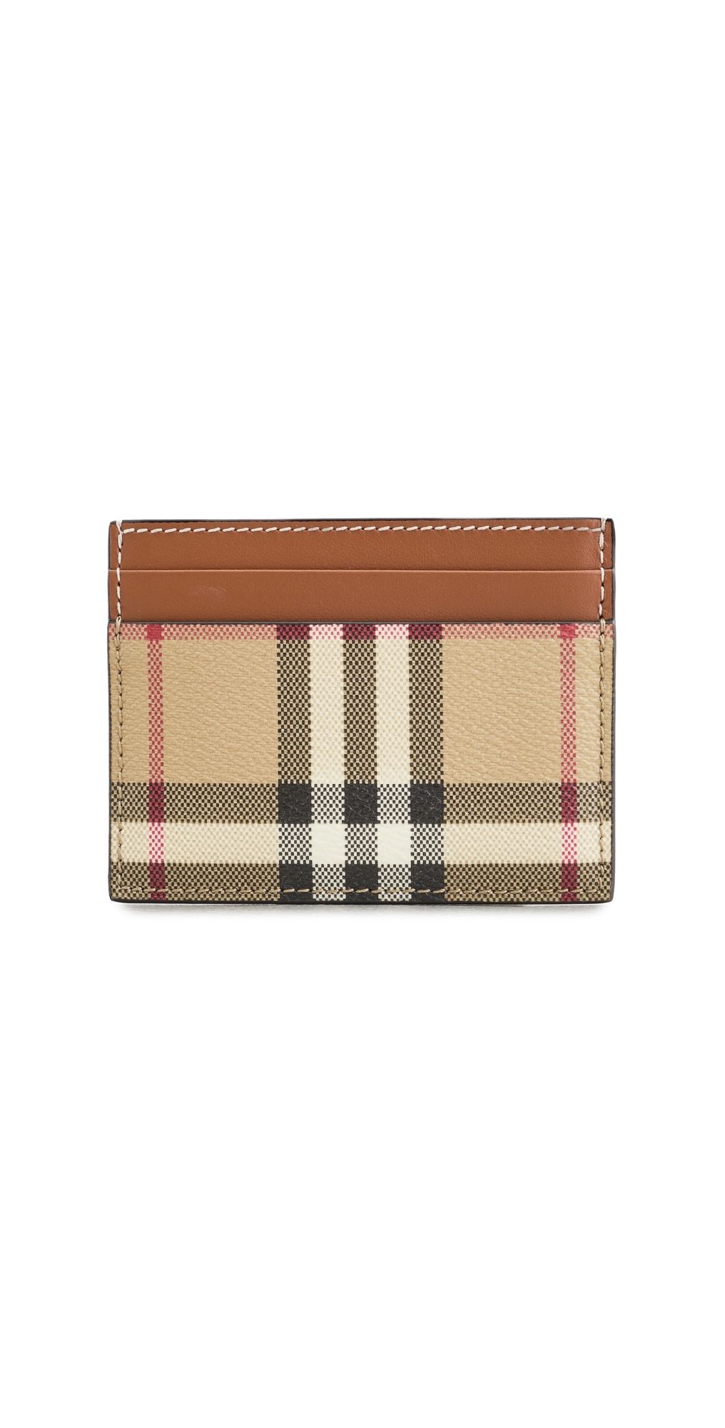 Burberry Sandon Card Case Vintage Check/Briar Brown One Size
