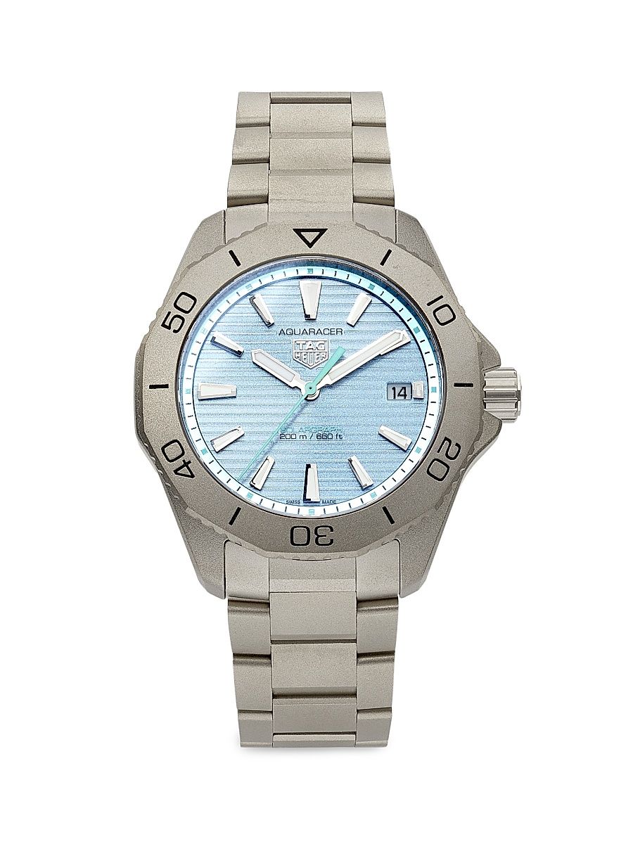 Men's Aquaracer Titanium Bracelet Watch/40MM - Gray