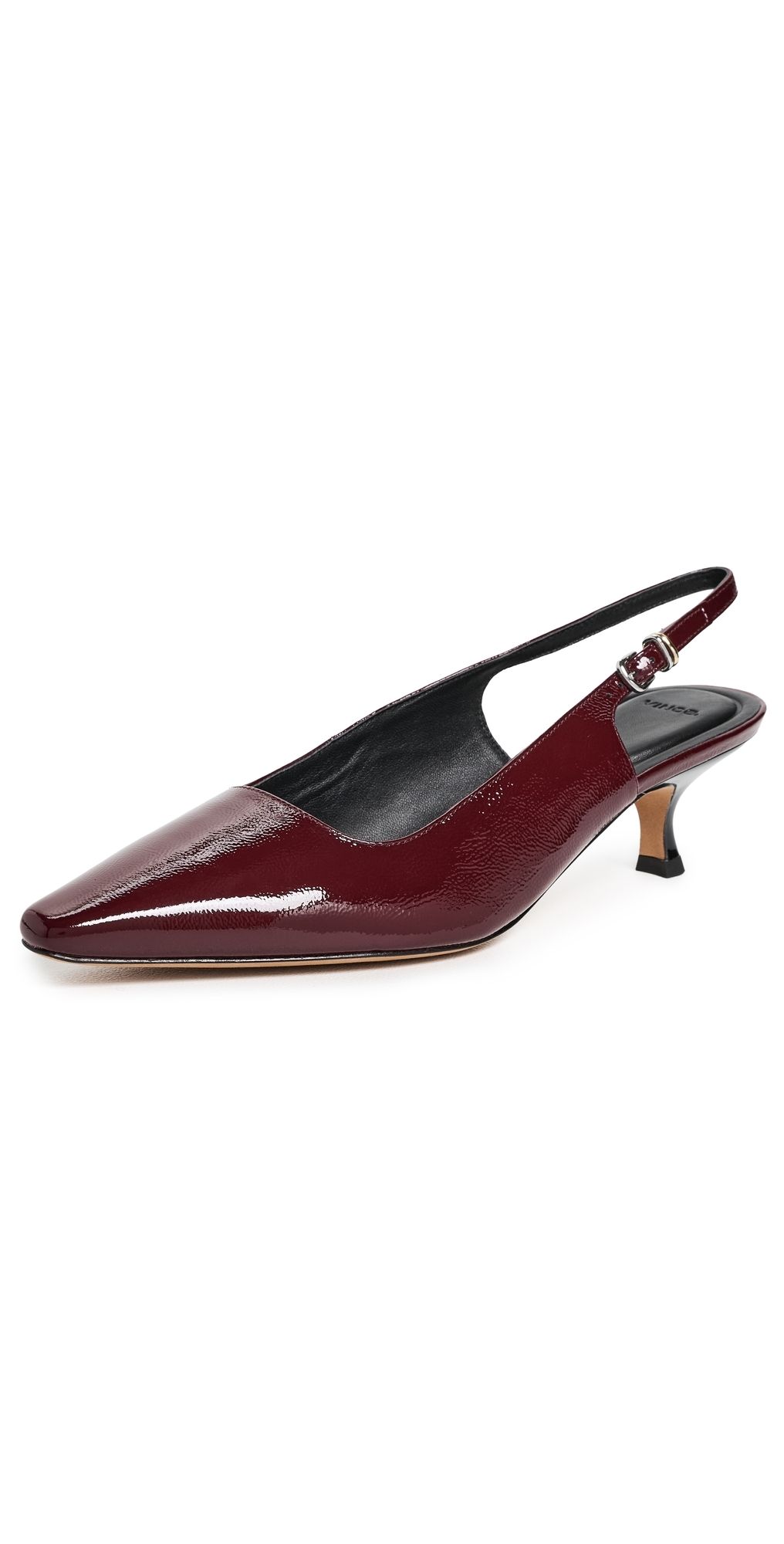 Vince Sabra Slingback Kitten Heels Bordeaux 7