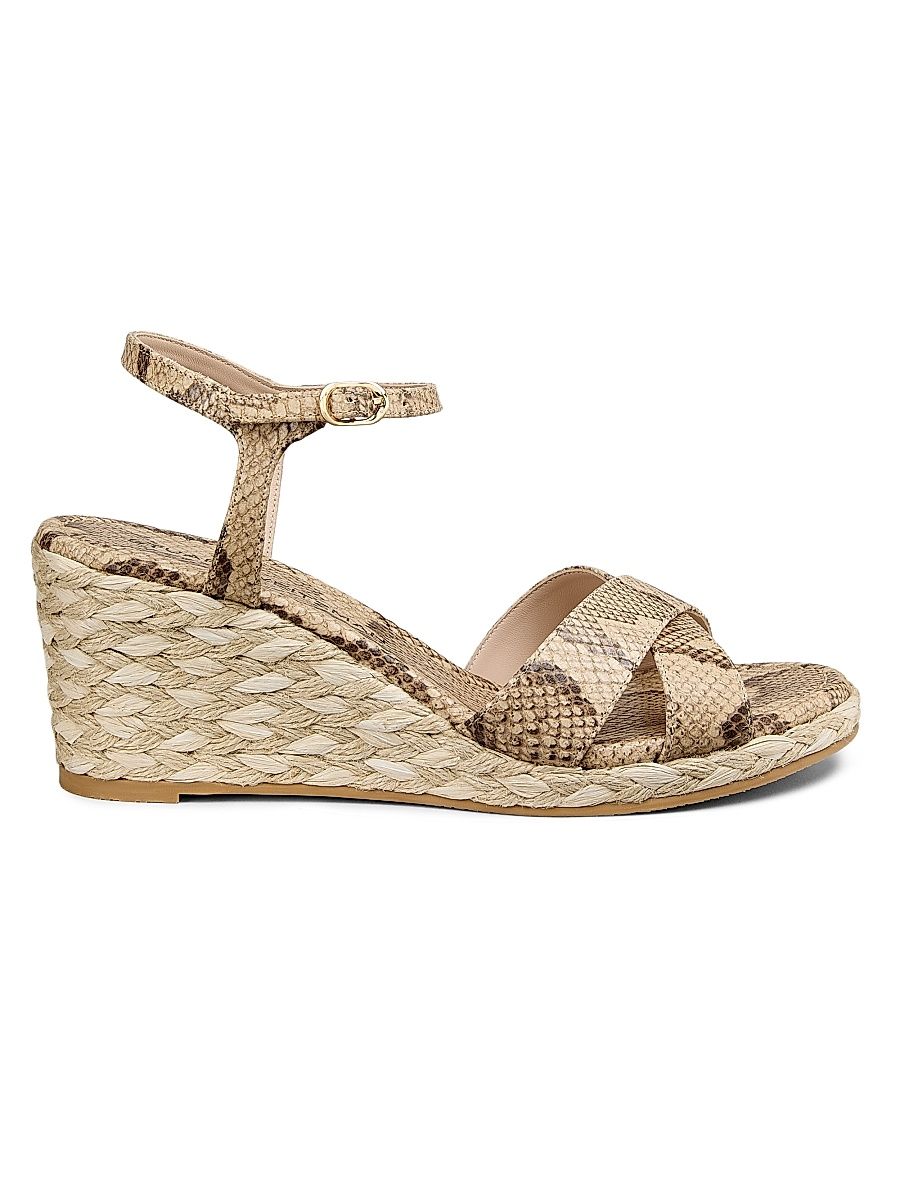 Women's Dayna 65MM Espadrille Leather Sandals - Adobe Pink - Size 9.5