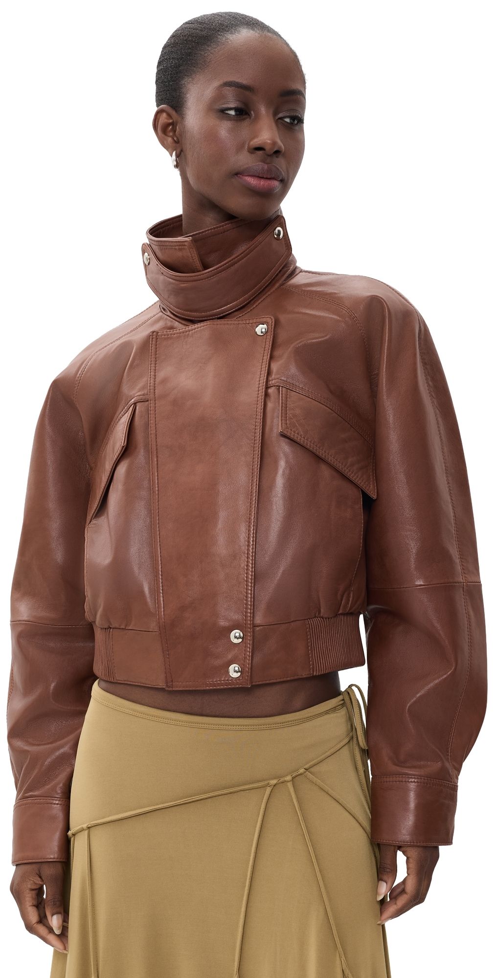 Retrofête Lykke Leather Jacket Cigar XXS
