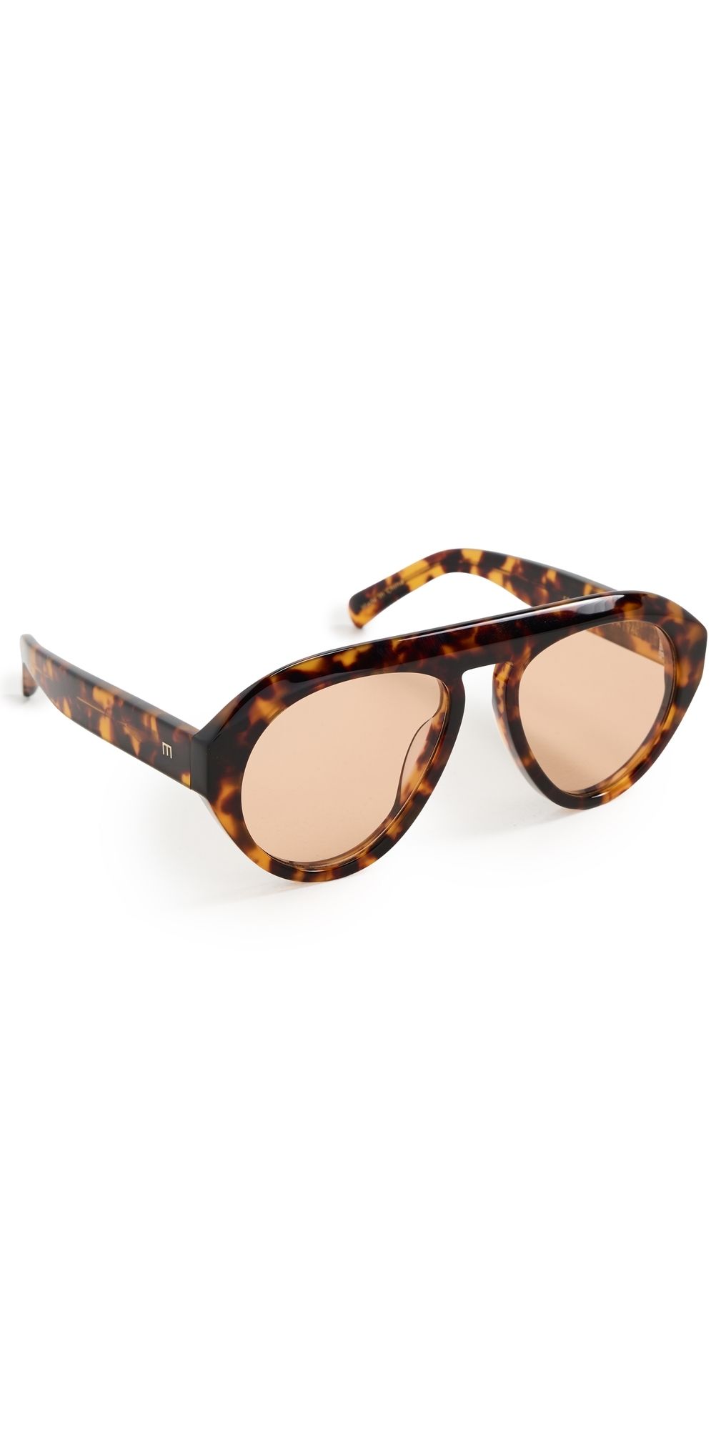 Elisa Johnson Val Sunglasses Brown Tortoise One Size