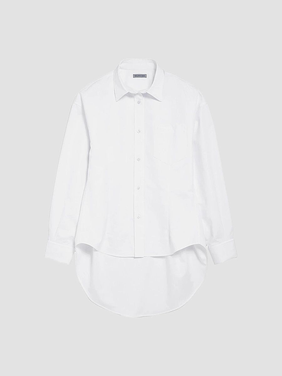 Balenciaga Women's Classic Shirt - White - Size 6