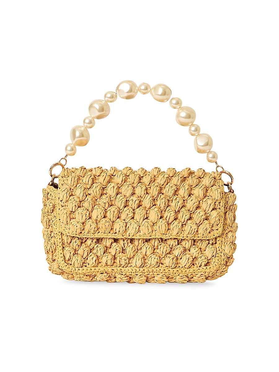 Women's Leilani Raffia Shoulder Bag - Natural