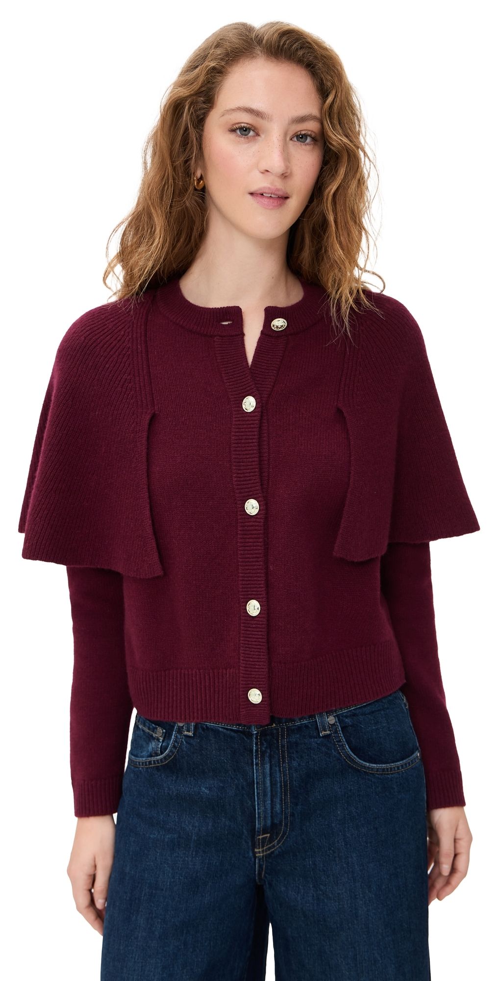 ba & sh Peggy Cardigan Bordeaux 1