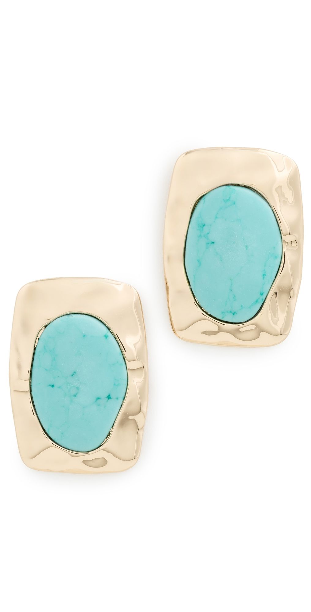 Ettika Hidden Treasure Earrings in Turquoise Turquoise One Size