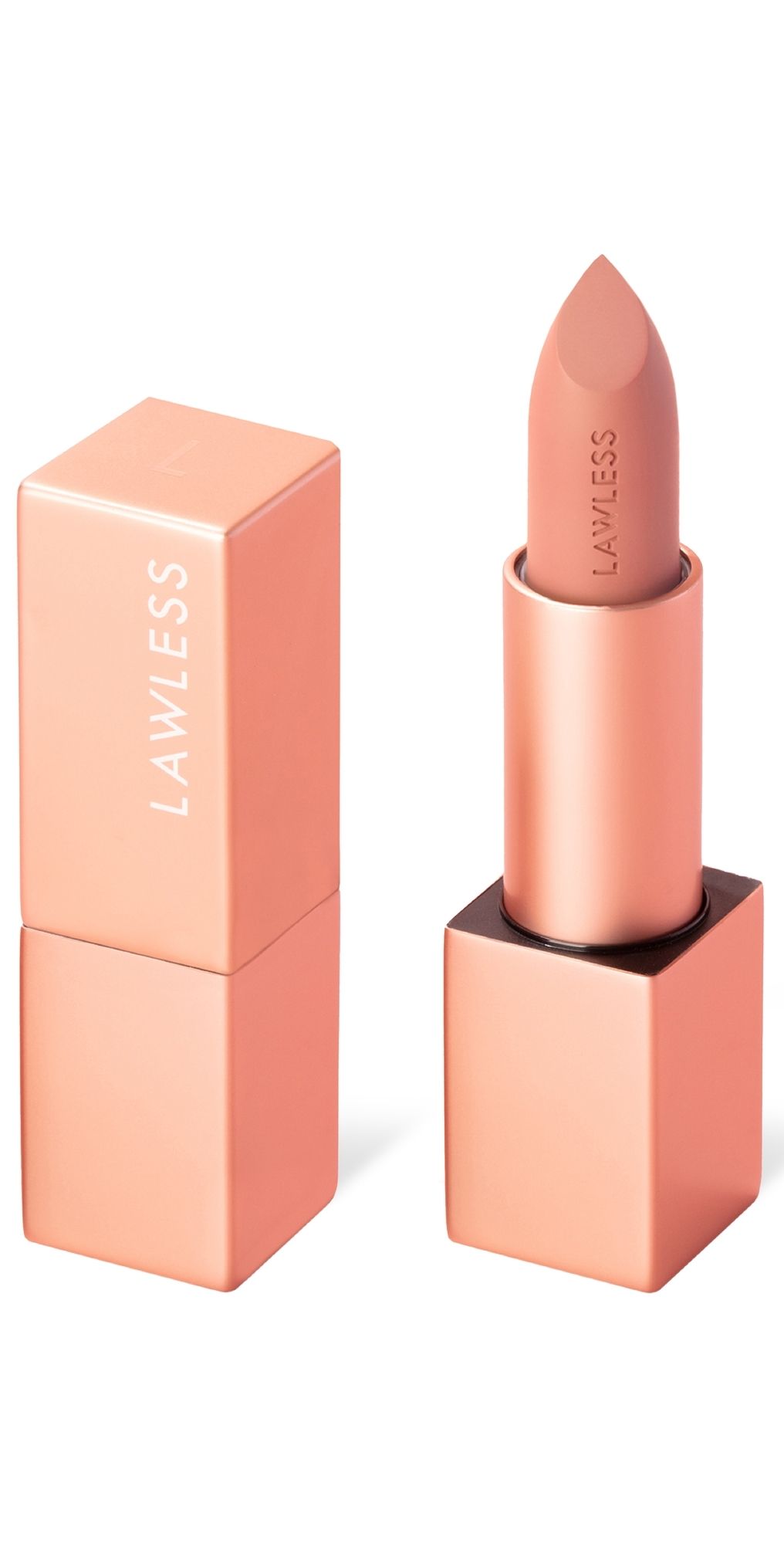 LAWLESS Forget the Filler Lip-Plumping Line-Smoothing Satin Cream Lipstick Tropic 0.1 oz/3.7 mL