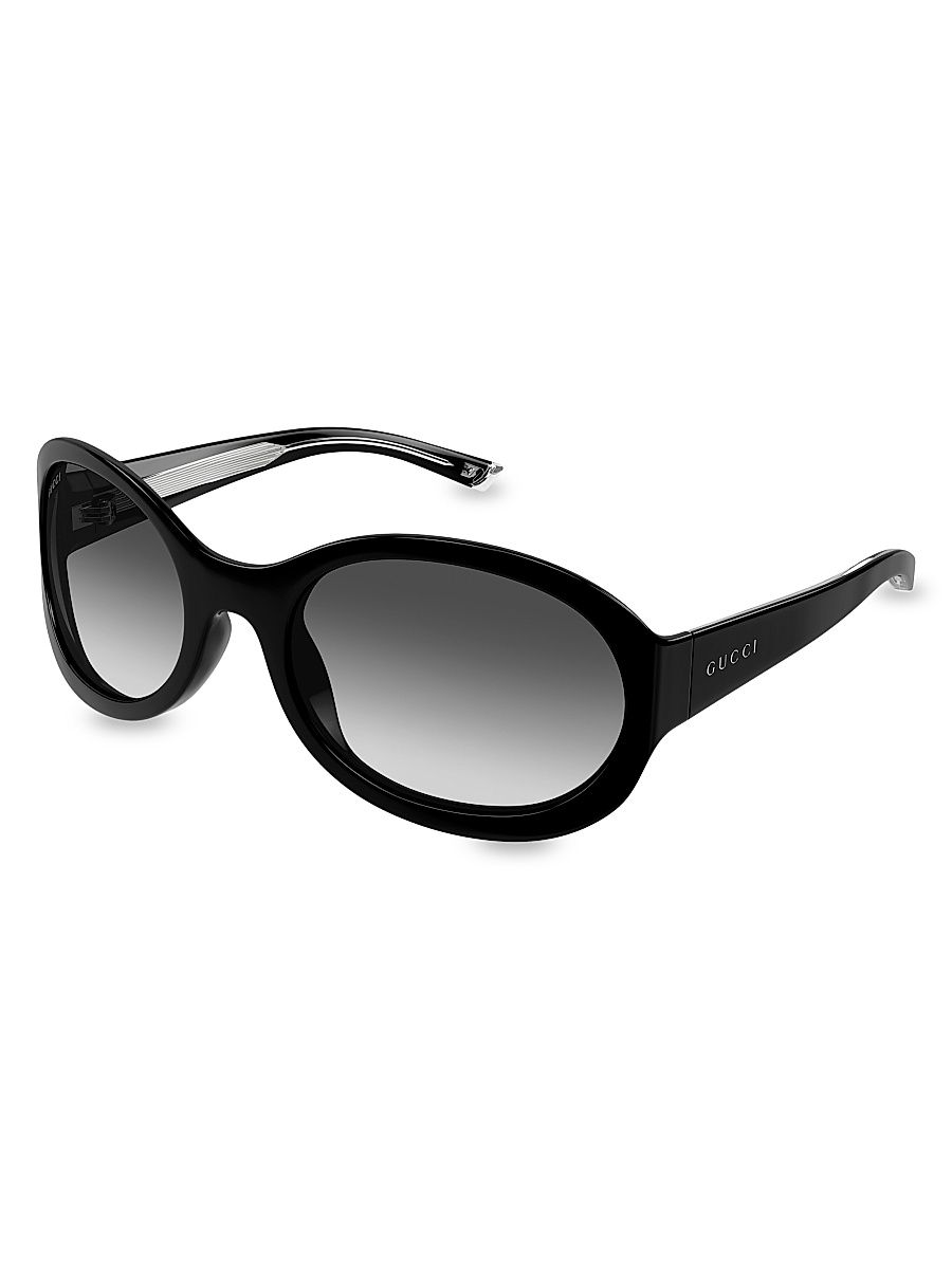 Women's 62MM Oval Sunglasses - Black