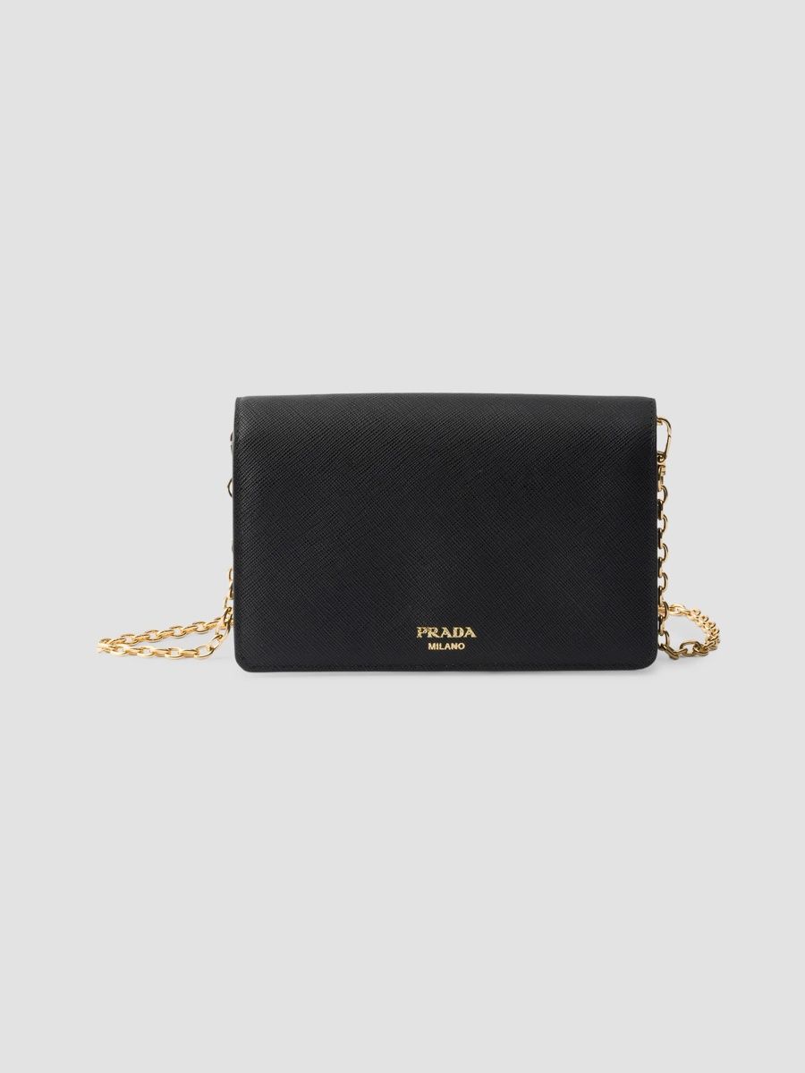 Prada Women's Saffiano Leather Mini-Bag - Black