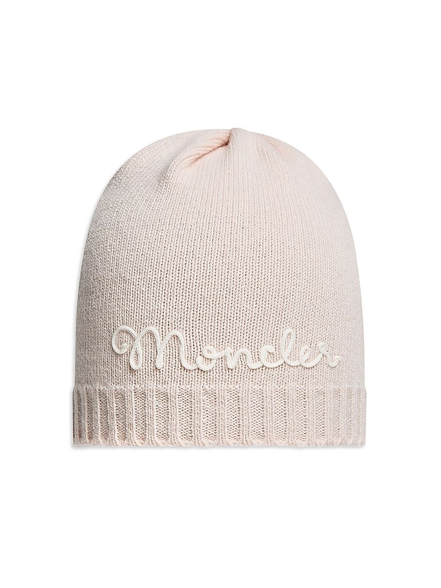 Baby Girl's & Little Girl's Beanie Hat in Wool & Cashmere - Light Pink - Size XS