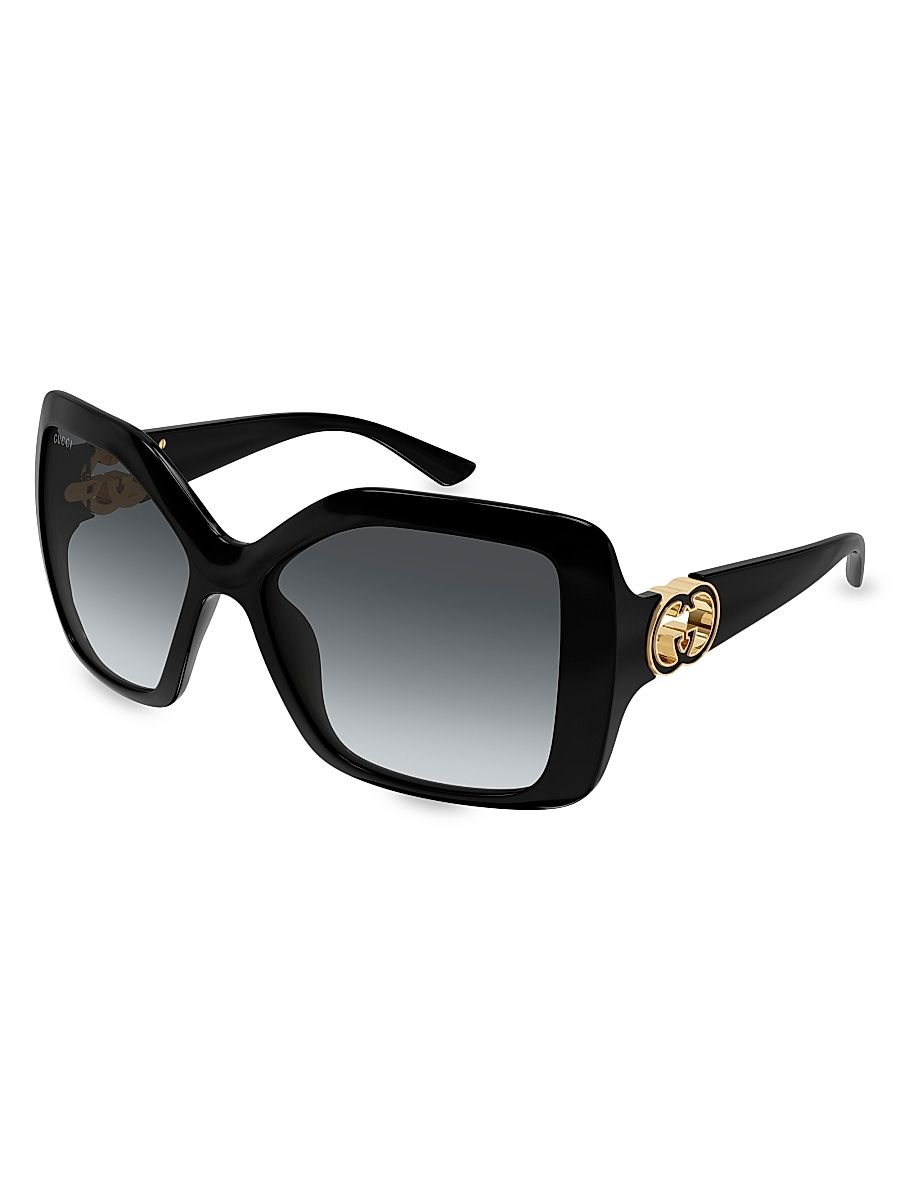 Women's Hailey 59MM Square Sunglasses - Black