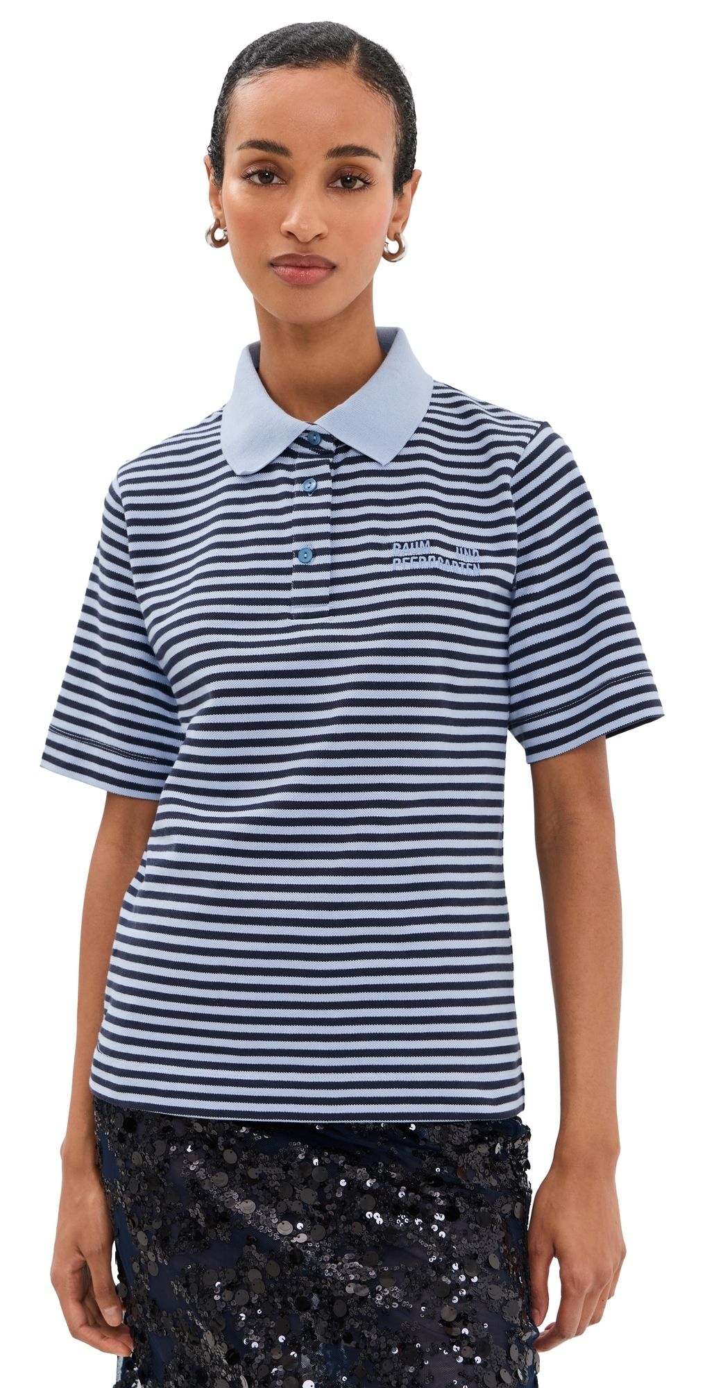 BAUM UND PFERDGARTEN Jeanetta Tee Overture Blue Stripe L