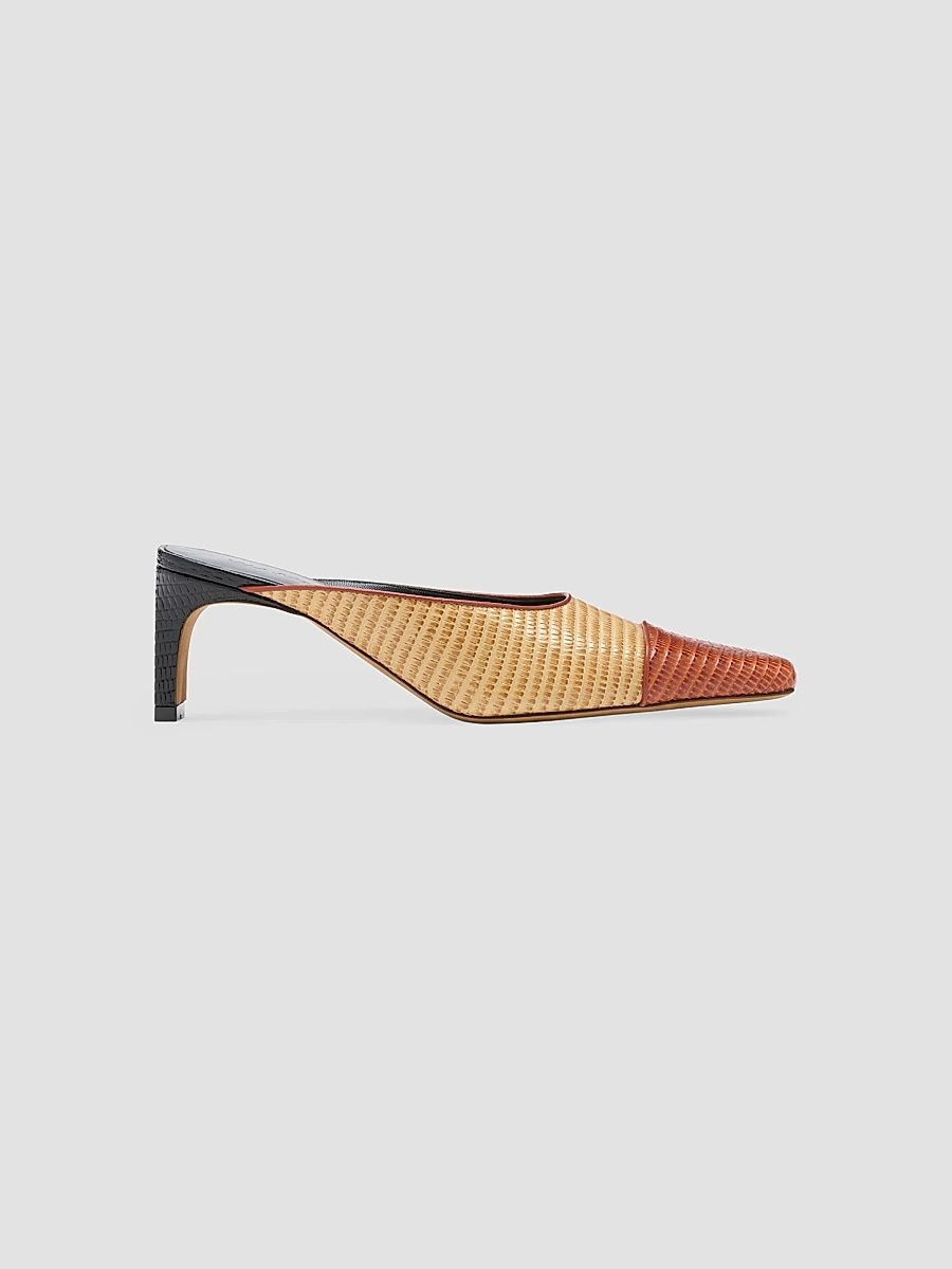 Women's Carlyle Spotted Calf Hair Mules - Bisque - Size 11