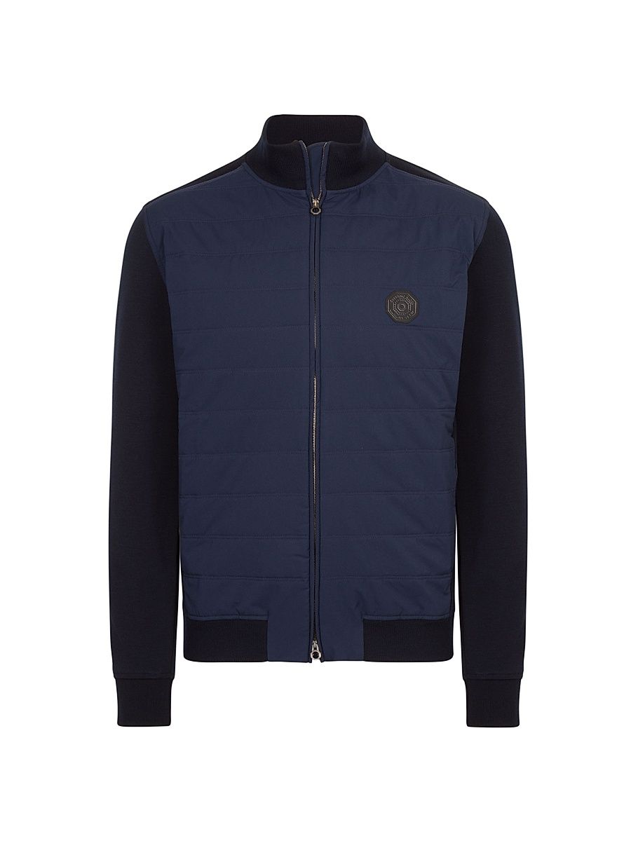 Men's Full Zip Sweater - Blue - Size 44