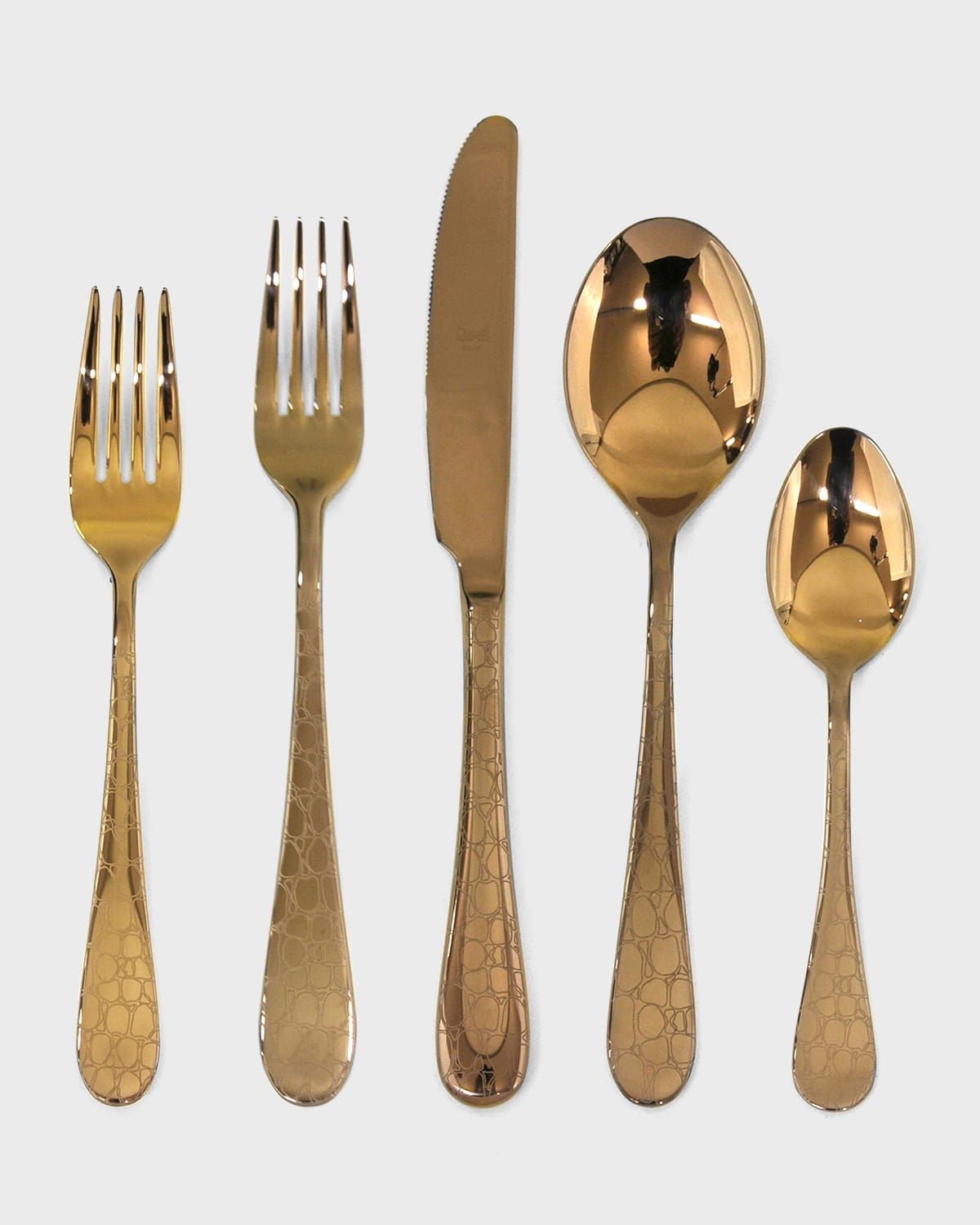 Coccodrillo Bronzo 5-Piece Flatware Set