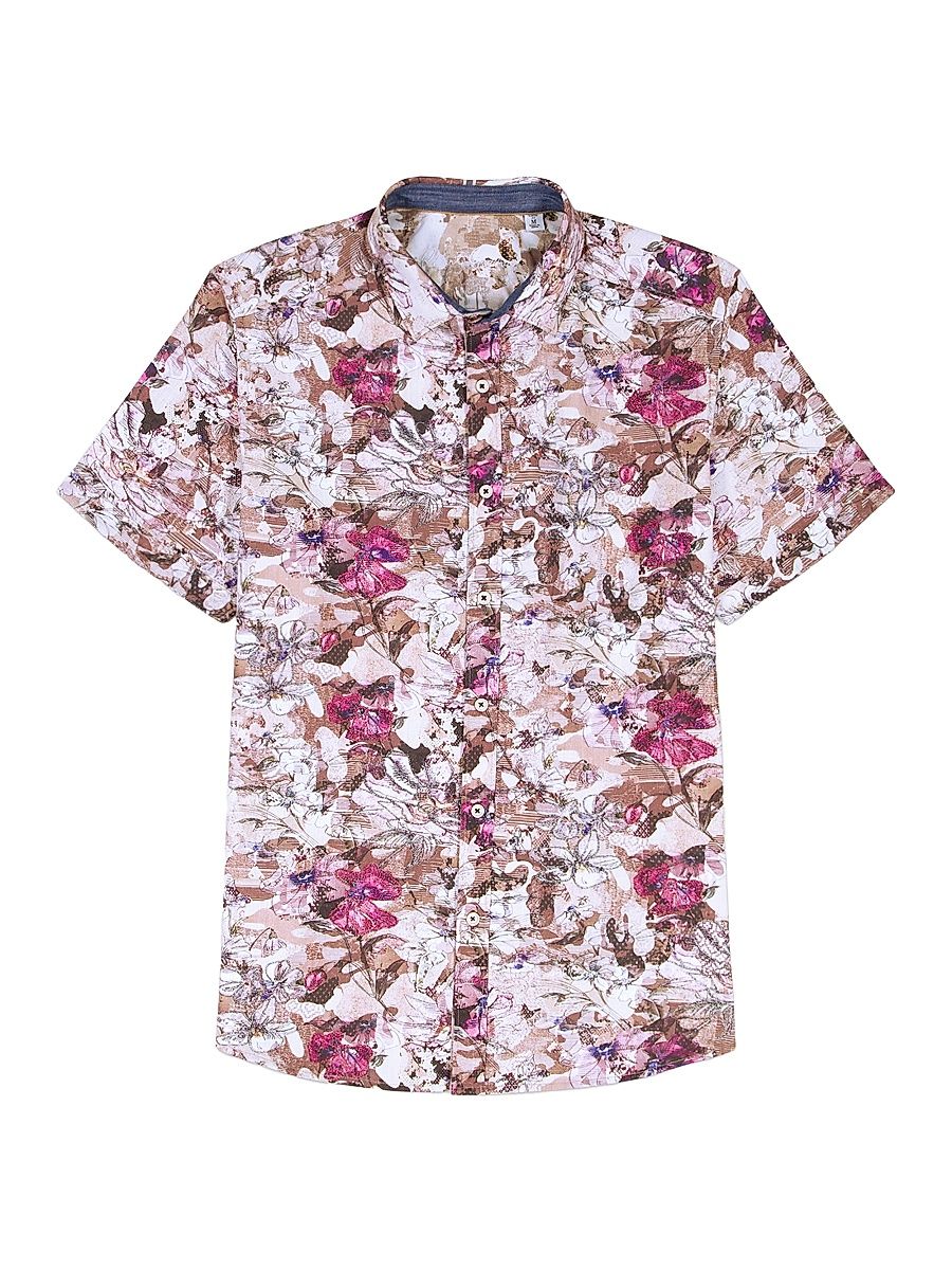 Men's Shillingford Short-Sleeve Shirt - Tan - Size XXL