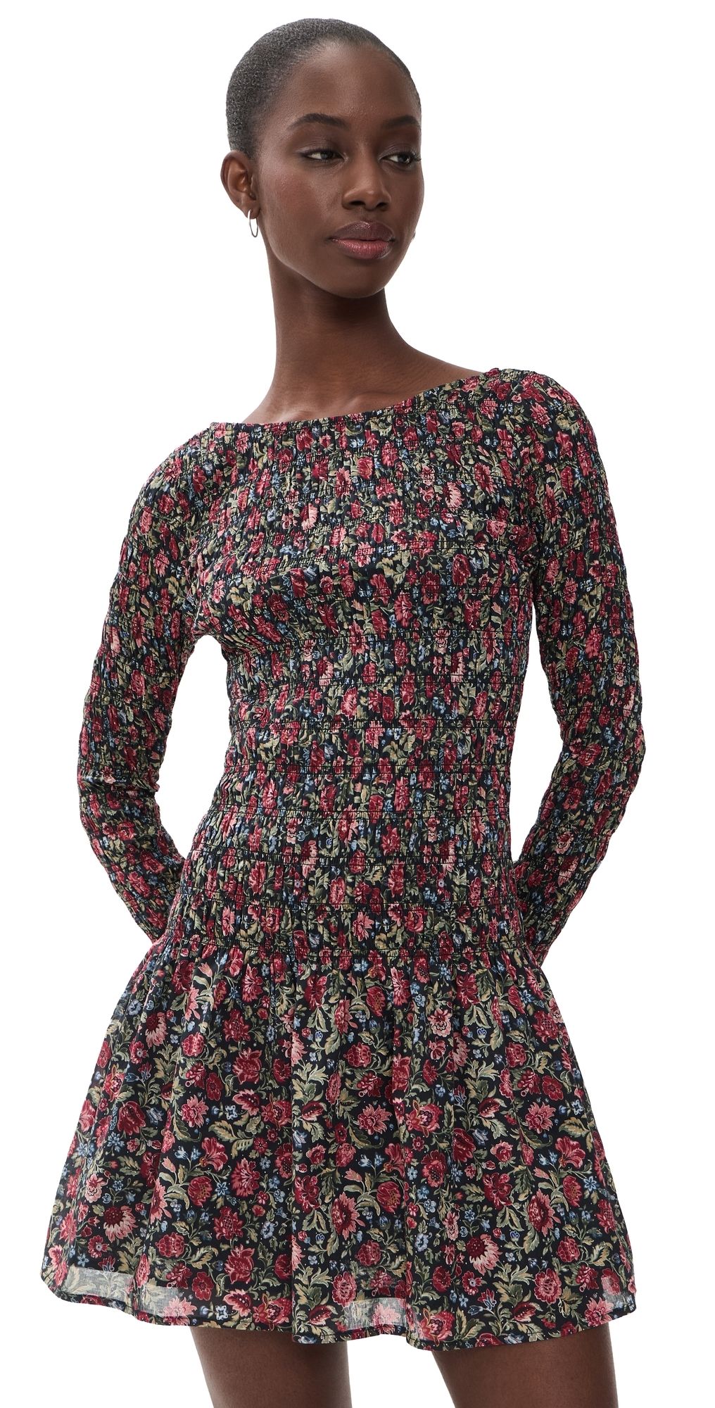 Hill House Home The Dalia Mini Nap Dress Chilton Floral Block/Multi XXS