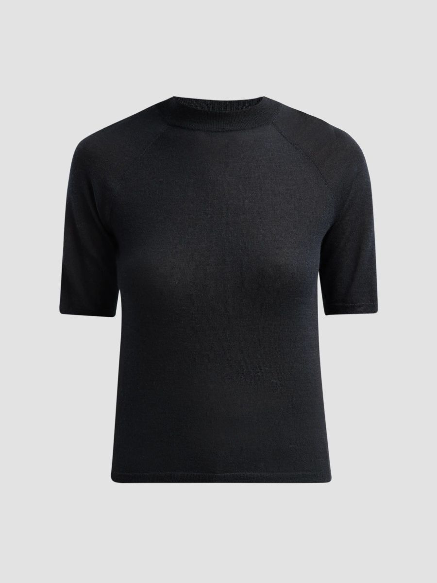 Vince Women's Crewneck Cashmere-Silk Sweater - Black - Size XXS