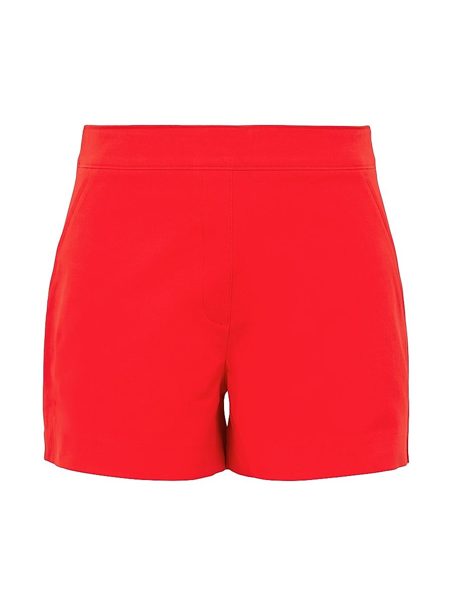 Spanx Women's Polished Stretch Cotton Shorts - True Red - Size XL