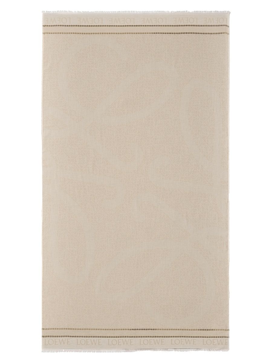Women's Anagram Cotton Pareo - Light Beige