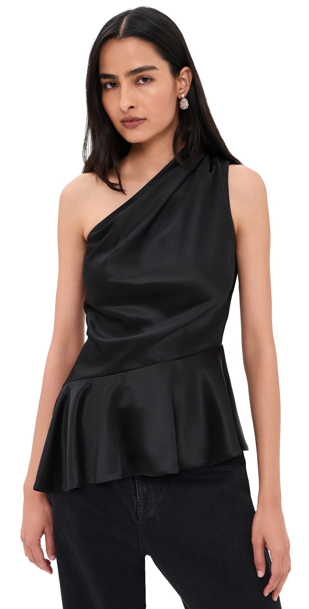 AKNVAS Jacki Asymmetrical Blouse Black 4