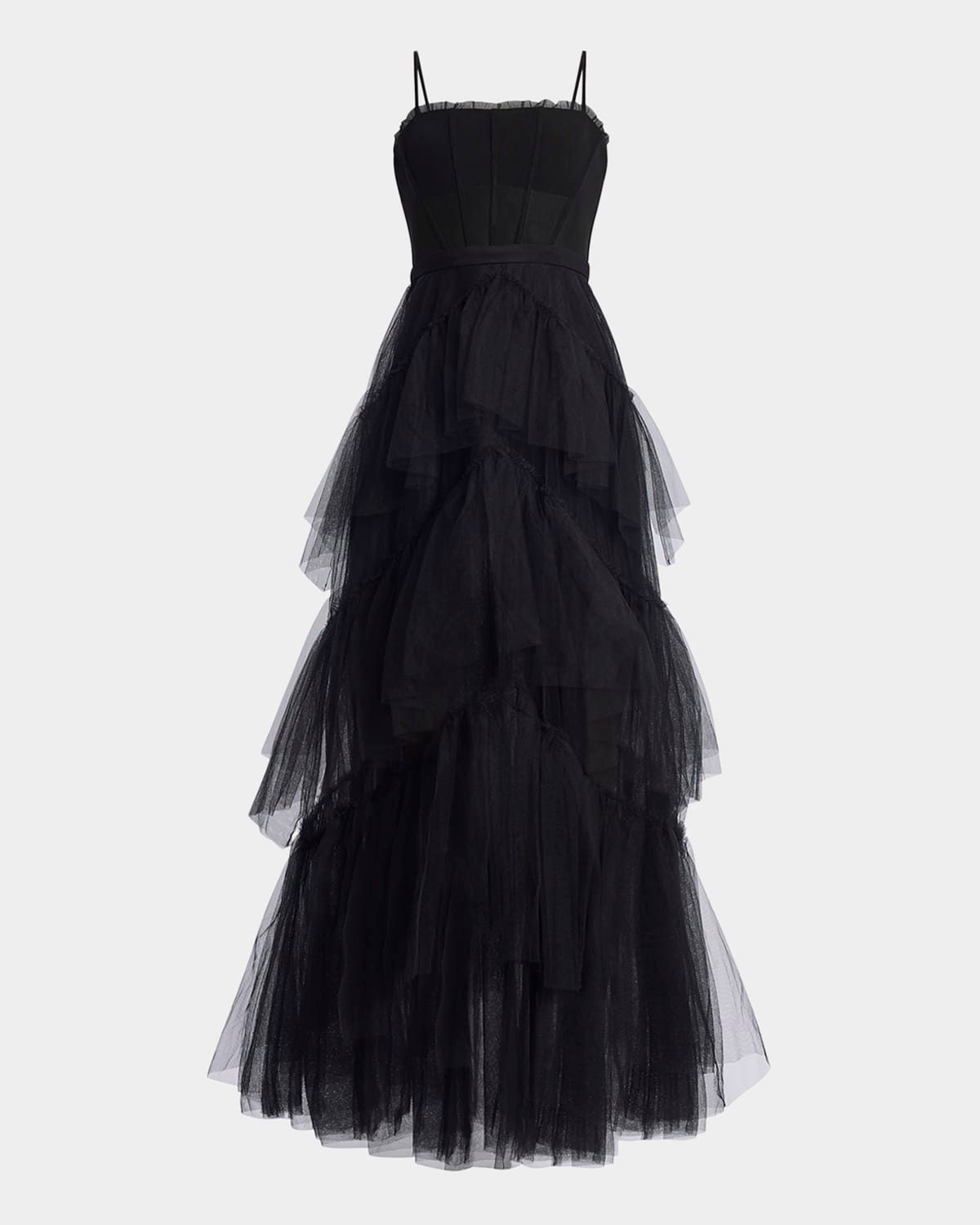 Oly Ruffle Tiered Corset Gown