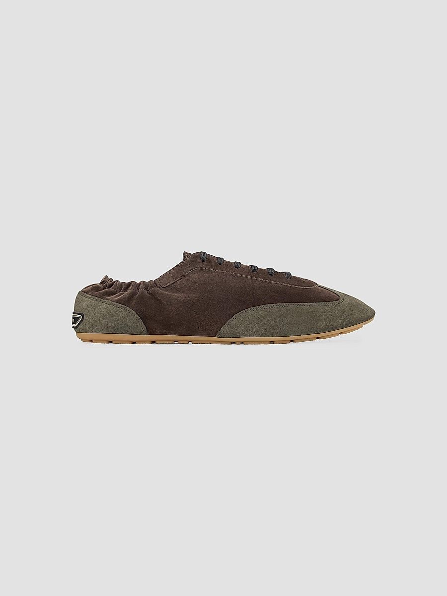 Saint Laurent Men's Lewis Sneakers in Suede - Brown Taupe - Size 13