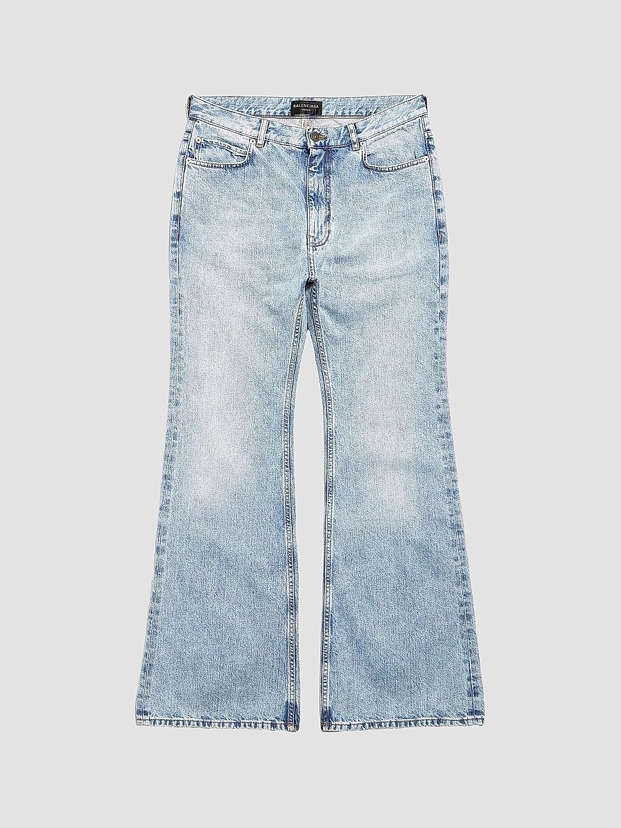 Balenciaga Women's Flared Pants - Light Blue - Size XS