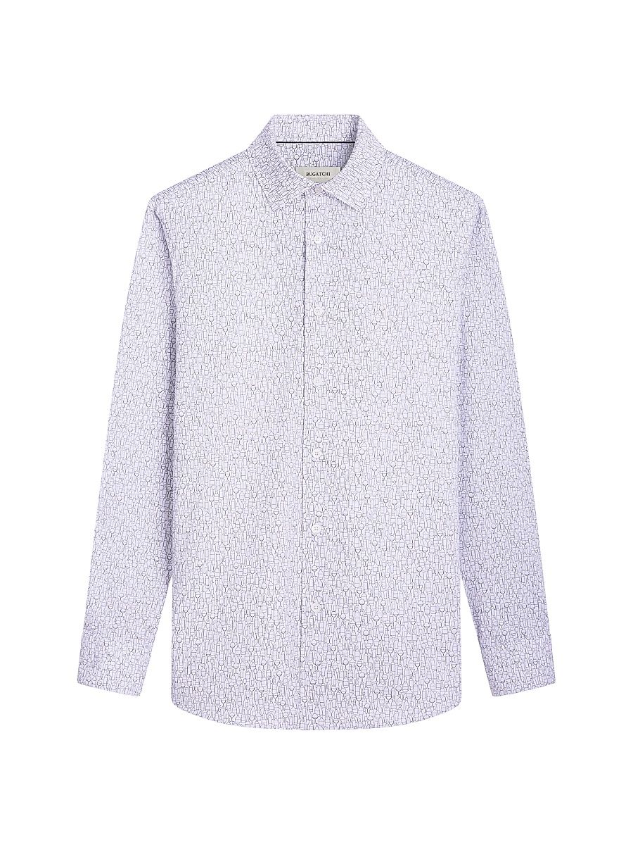 Men's Ooohcotton James Button-Front Shirt - White - Size XXXL