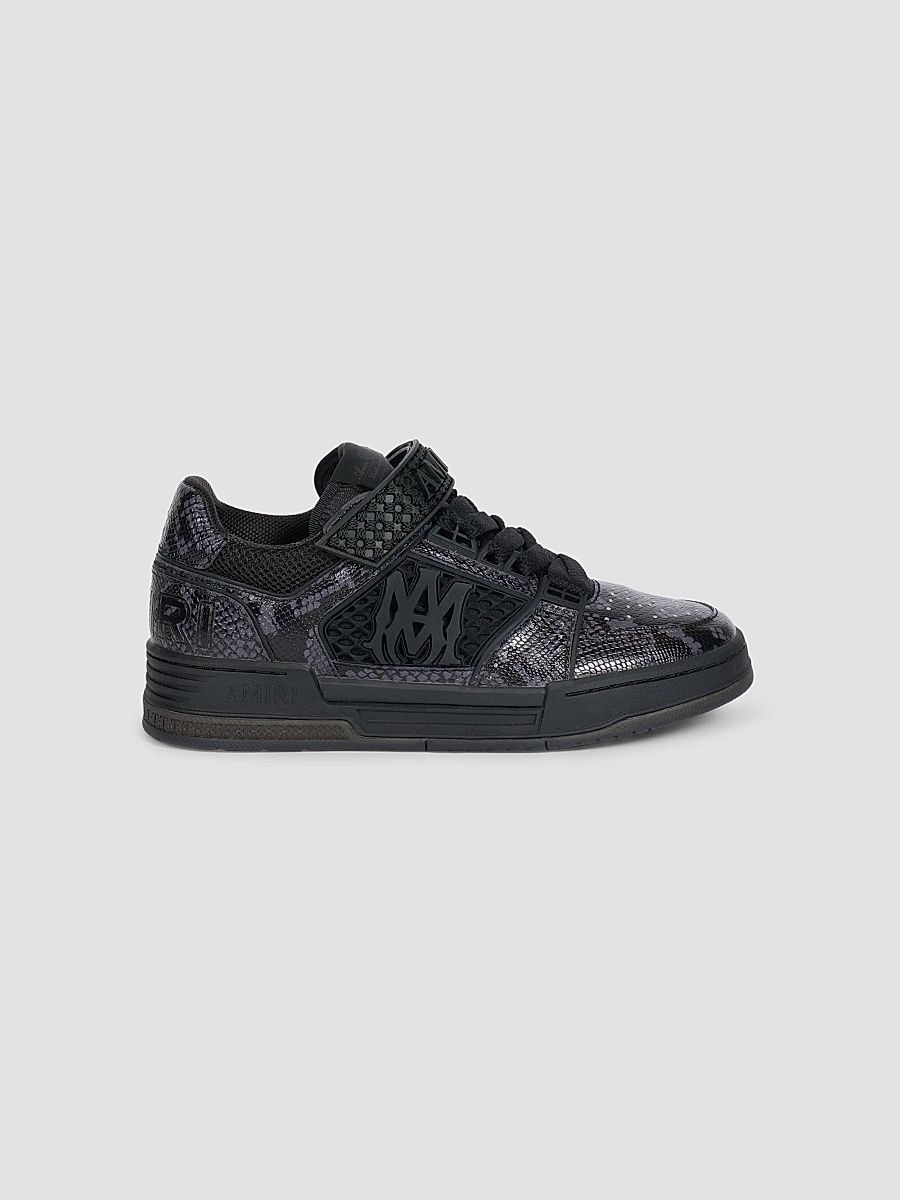Amiri Men's Printed Python Skel Low-Top Sneakers - Black - Size 7