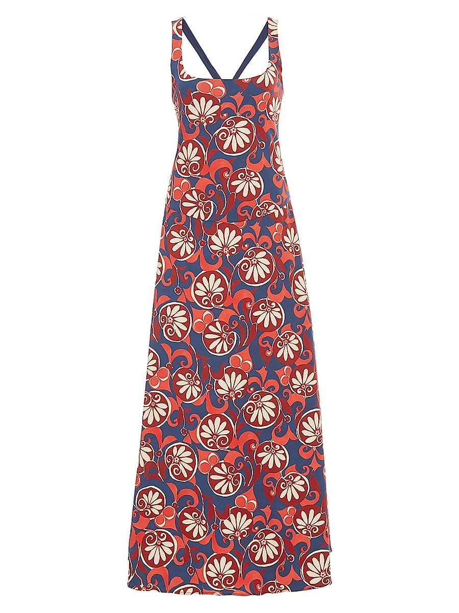 Women's Flipper Dress - Moonflower Navy - Size Large