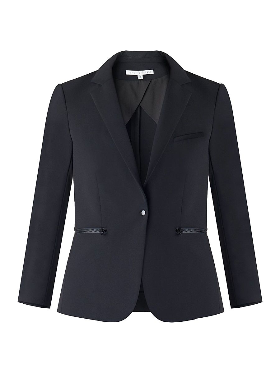 Women's Core Scuba Schoolboy Jacket - Black - Size 16