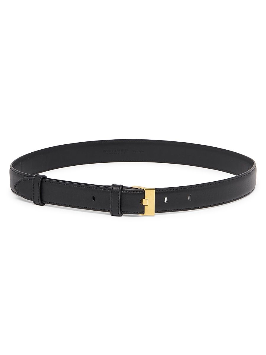 Women's Leather Belt - Black - Size Large