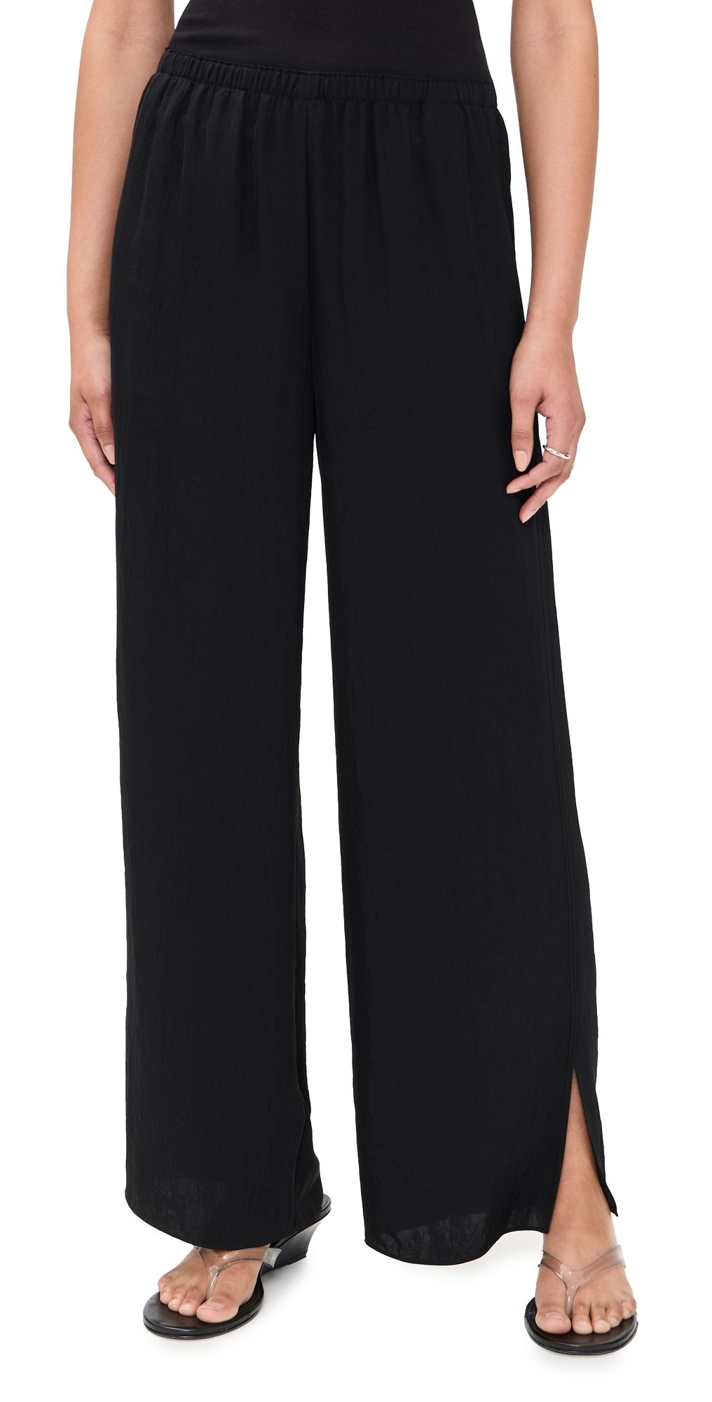 Theory Slit Pants Black L