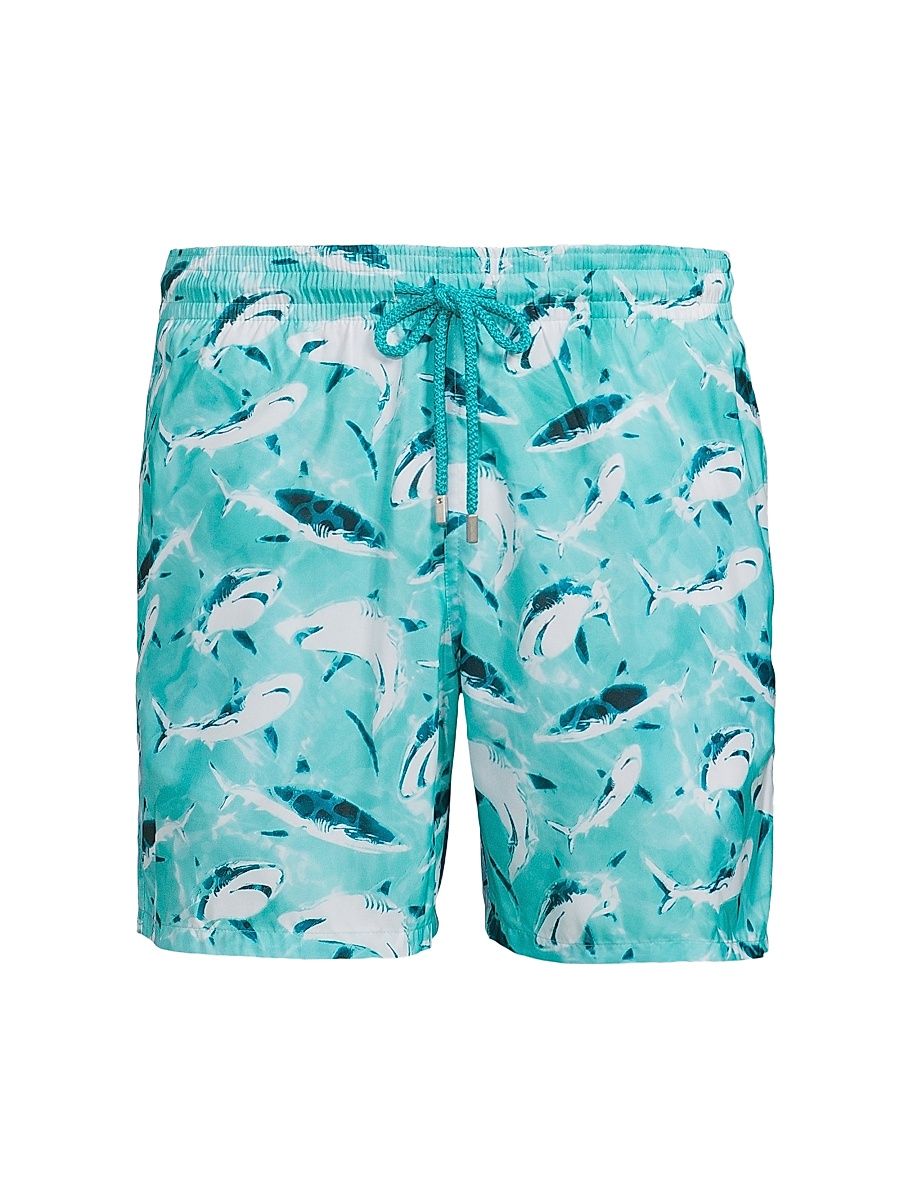 Men's Requins Shark Swim Shorts - Lagon - Size XL