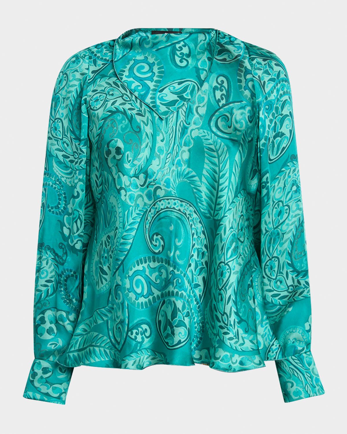 Paisley Scarf Blouse