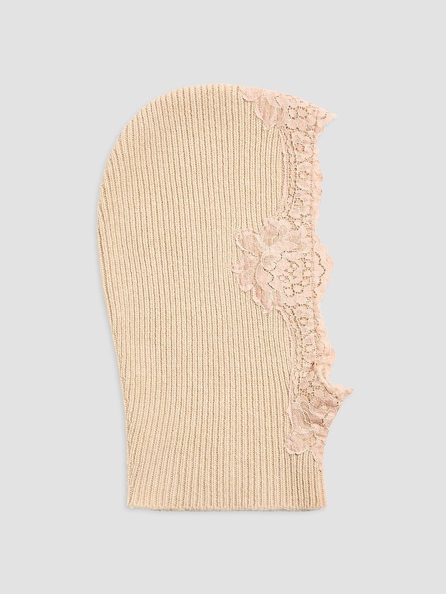 Women's VLogo Signature Cashmere and Lace Hood - Alabaster - Size Small