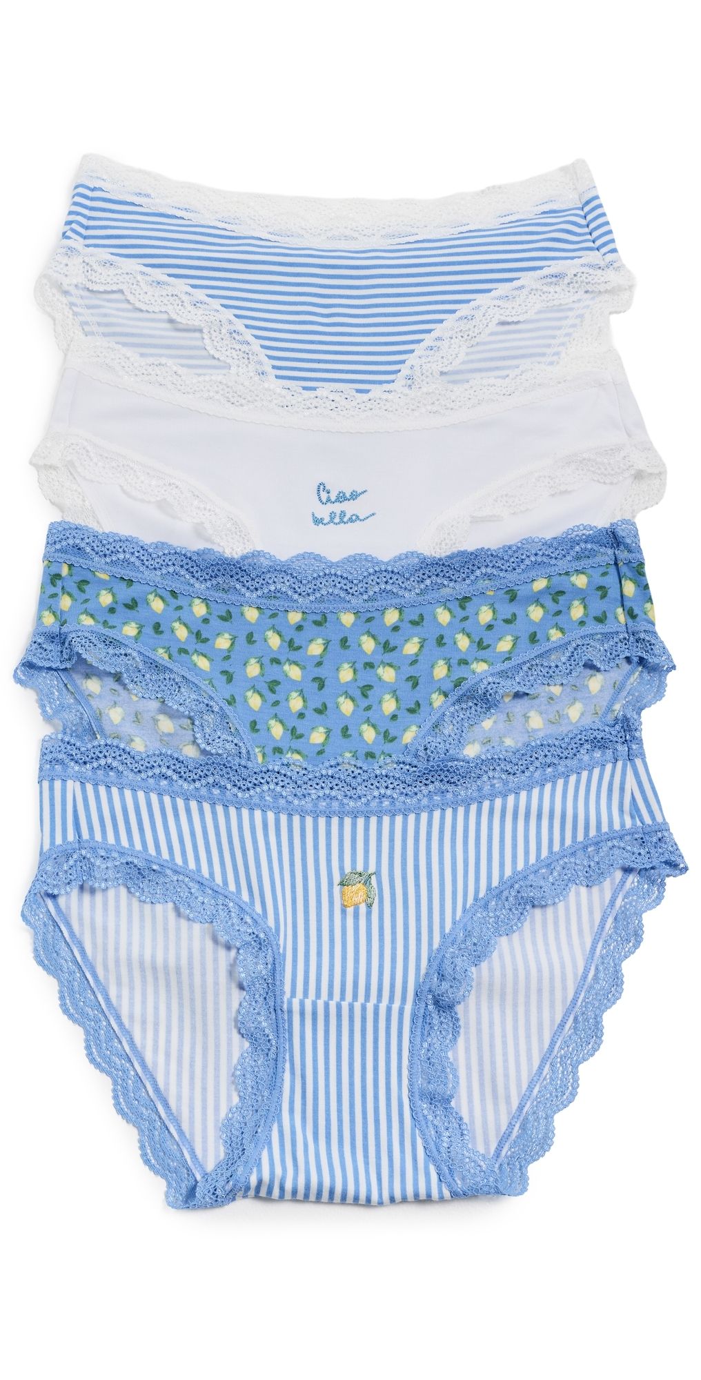 Stripe & Stare Original Knicker Panties Four Pack Ciao Bella XL